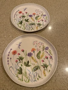 Rachel Ashwell Set di 2 piatti in melamina floreale 10" primavera - Foto 1 di 7