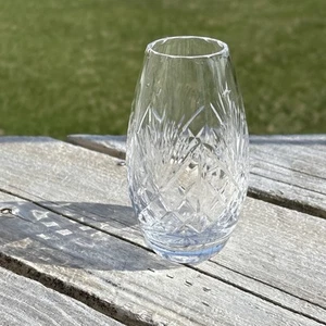Vaso bocciolo cristallo taglio Scozia Edimburgo 5" - Foto 1 di 7