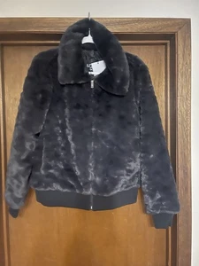 UGG Damen Viviana Bomberjacke Kunstfell - Schwarz - Größe: L - Bild 1 von 7