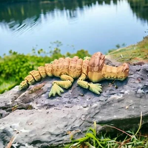 3D Printed Flexi Arti Crocodile - Various Colours - Picture 1 of 3