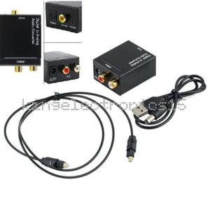 Adattatore convertitore audio ottico coassiale Toslink digitale ad analogico RCA L/R 3,5mm - Foto 1 di 4