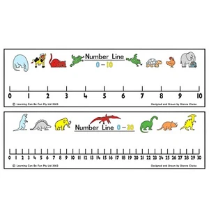5 recursos laminados para maestros de doble cara con número de estudiante líneas 0-30 y 0-10 - Imagen 1 de 2