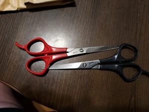 2 Pr. Vintage 6-3/4" Stainless Rostfrei W-germany Solingen Hair Scissors - Picture 1 of 3