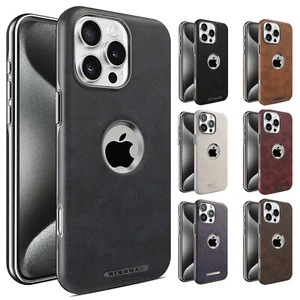 Funda clásica magnética de cuero premium para hombre para iPhone 16 Pro Max 15 14 13 12 - Imagen 1 de 20