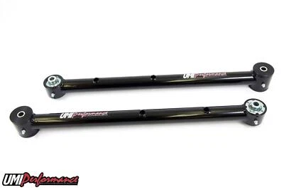 UMI Performance 64-72 GM A-Body Lower Control Arms Poly / Roto Joints Black Foto 1 de 2