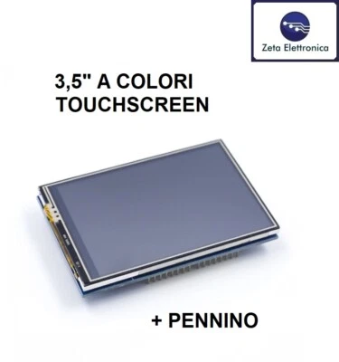 DISPLAY LCD PER ARDUINO UNO TFT TOUCH SCREEN A COLORI 3,5″ 480x320 MODULO SHIELD - Bild 1 von 4