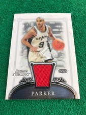 2007 Topps Bowman Sterling Tony Parker Game Worn Patch Card #11 NBA HOF