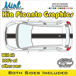 KIA PICANTO SPORT OTT GT LINE STRIPES VR7 3/5 DOOR GRAPHICS DECALS FREE P&P 015 - Picture 1 of 4