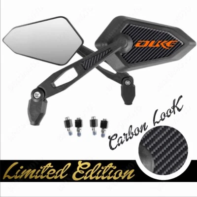 Espejos Street Ltd Homologado Logo Naranja Logo Para KTM Duke 640 690 125 200 - Imagen 1 de 3