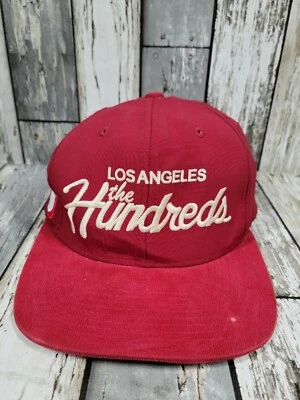 Los Angeles The Hundreds Cinturón Snap Borgoña Granate Sombrero Gorra Usado  Foto 1 de 4
