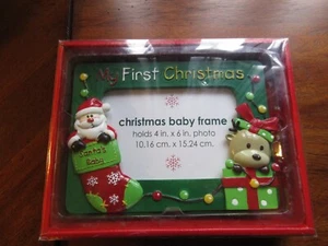 X-MAS Little Wonders Picture Frame "My 1st Christmas" NEW Open Box 4inx6in Photo - Picture 1 of 4