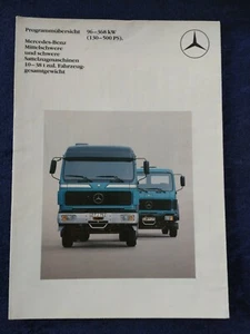 Mercedes Benz Mittelschwere Schwere Sattelzugmaschinen Prospekt 06.1984 - Picture 1 of 3