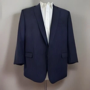 Ralph Lauren Wolle marineblau Bleistiftstreifen 2-teilig Gr. 50 - Bild 1 von 11
