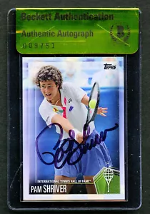 Pam Shriver #21 signed autograph auto 2019 Topps Tennis Hall of Fame Card BAS - Picture 1 of 1