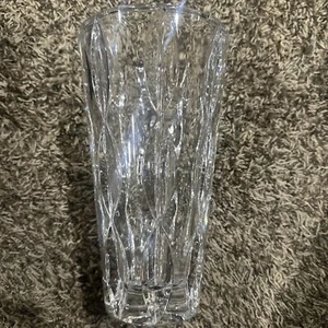 Miller Rogaska Vase By Reed & Barton Equinox Heavy Crystal 9” Mint - Imagen 1 de 8