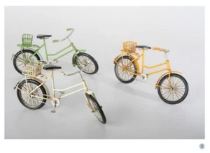BICI DONNA MODELLINO IN LATTA BICICLETTA SOPRAMMOBILE REGALO COLLEZIONE - Foto 1 di 1