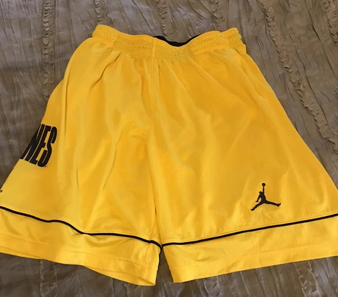 MICHIGAN WOLVERINES Basketball JORDAN Men's Size MEDIUM Shorts FREE SHIPPING Cover