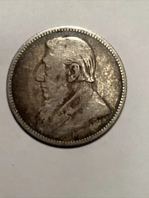 Sudáfrica 1893 ¡1 chelín de plata! ¡Fecha clave! Foto 1 de 2