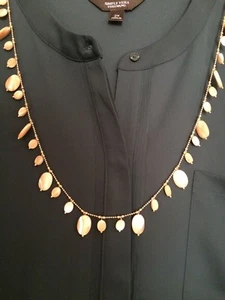 Lia Sopia 32 inch Tan long necklace with matching earrings - Picture 1 of 7