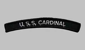 US Navy MHC-60 USS Cardinal Coastal Mine Hunter Ship UIM Shoulder Rocker Tab - Bild 1 von 1