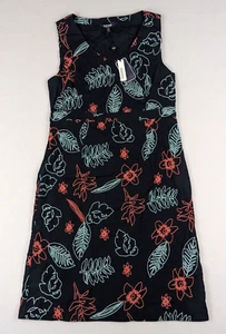 Maine New England Floral Navy Blue Shift Sheath Dress Size: 12 NWT V-Neck - Bild 1 von 8