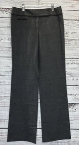 Classiques Entier Pants Women 4 Gray Check Straight Polyester Blend - Picture 1 of 14