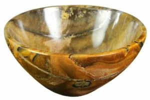 Tigerauge Schale Kristallschale handgeschnitzt Schale Edelstein Heilschale 3 cm - Bild 1 von 4