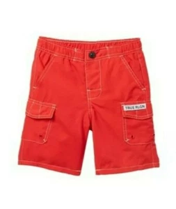 NWT $49 True Religion Cargo Swim Shorts/Trunks- Navy RED-Little Boy's Size 6 - Picture 1 of 3