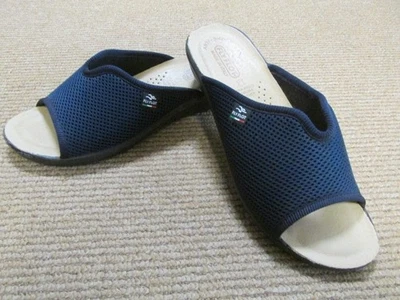 FLY FLOT Antigolpes Puntera Abierta Azul Marino EUR Talla 36 (Talla 7) 91/2" Tacón a Puntera Foto 1 de 4