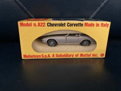 NEW Amazing Vintage Mebetoys A22 Chevrolet Corvette Time Capsule Mattel Italy - Image 1 of 4