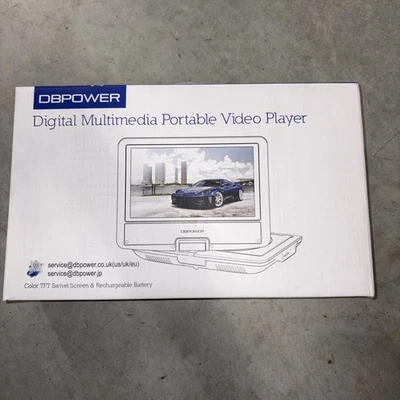 Leitor de vídeo portátil multimídia digital DBPOWER NS-958 azul, tela giratória de 9,5” - Imagem 1 de 2