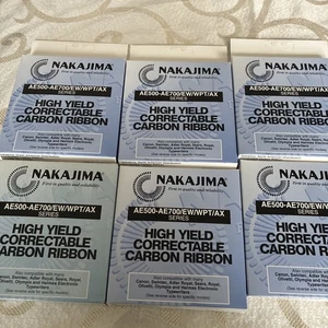 New Genuine OEM Nakajima-AE700 + Swintec Ribbons Black - Picture 1 of 2