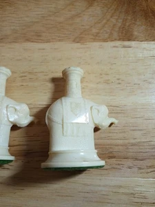 2 Cream White Rook Chess Pieces Replica Figures Kingsway Florentino Elephants  - Picture 1 of 8