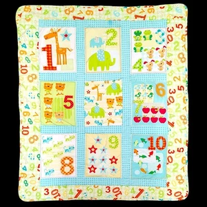 Newcastle Fabrics Best Friends Pattern Animal Number Blanket 40" x 45" - Picture 1 of 4