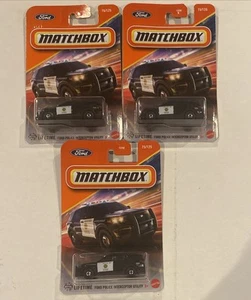 Matchbox 2016 Ford Police Interceptor Utility San Diegos Finest Police Dept 3pcs - Picture 1 of 13