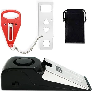 Türstopper Alarm,Tragbares Türschloss,Alarm Keil mit 120dB Alarm,Türstopper mit - Bild 1 von 7