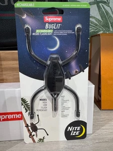 Brand New Sealed SUPREME Nite Ize Buglit Bug Lit LED Light BLACK SS24 Flashlight - Picture 1 of 3