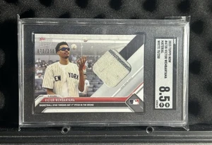 Victor Wembanyama 2023 Topps Now 472B First Pitch Worn Jersey Patch /250 SGC 8.5 - Picture 1 of 2