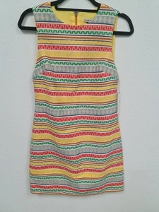 NWT Alice + Olivia Coley Embroidered Sleeveless A-Line Dress Sample Size - Picture 1 of 4