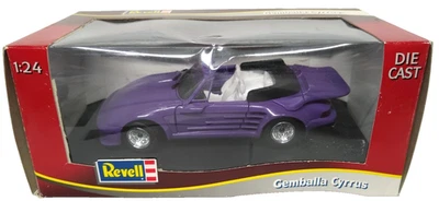 Revell 1/24 Porsche Gemballa Cyrrus Convertible Purple Diecast w/Stand NOS 1992 - Image 1 of 4