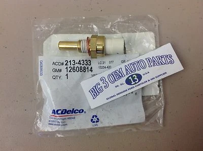 Chevrolet Pontiac GMC Cadillac 2 Way Male Engine Coolant Temperature SENSOR OE - Image 1 of 4