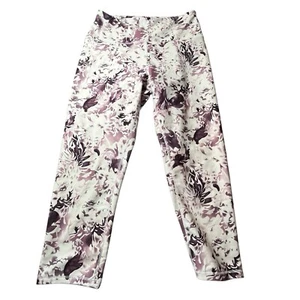 Balance Collection Gr. L Leggings geblümt lila weiß sportlich Yoga Activewear - Bild 1 von 11