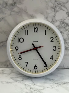 VINTAGE SMITHS QUARTZ CLASSIC WALL CLOCK GLASS PLASTIC KITCHEN SCHOOL OFFICE - Picture 1 of 12