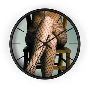 Masters of Photography Legs In Fishnets Premium Wall Clock - Picture 1 of 13
