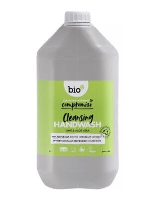 Lime and Aloe Vera Cleansing Santising 100% Natural Handwash Bio-D 5 Litre Refil - Image 1 of 4