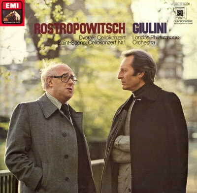 DVORAK & SAINT-SAENS Cello Concertos ROSTROPOVICH GIULINI EMI C065-2964 Quadro - Image 1 of 3