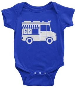 Eiswagen Kleinkind Body süß Geburtstag Party Motiv Geschenk - Bild 1 von 14