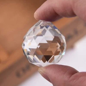 30mm Hanging Crystal Ball Cut Glass Prism Sphere DIY Chandelier Lighting Pendant - Picture 1 of 4