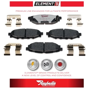 For 2009-2012 Subaru Forester Brake Pads Rear Replacement Raybestos Element3 New - Picture 1 of 5