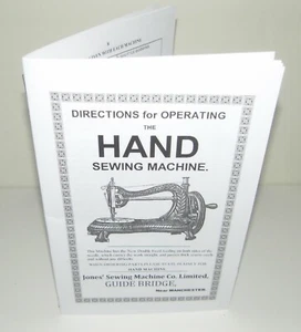 Jones Hand Sewing Machine Serpentine Swan Instructions + Part List Reproduction - Picture 1 of 11